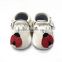 New Arrival Leather Rubber Sole Baby Moccasins
