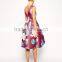 Premium Midi Dress in Bonded with Large Floral
