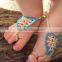 Wholesale photo props newborn baby crochet barefoot sandals M5040703