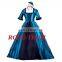 Rose Team-Free Shipping Custom-made Elegant Aristocrat Gothic Dress Blue Victorian Dress Ball Gown