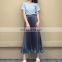 2017 Latest fashion women Pleated skirts Jersey