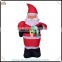 Christmas santa claus inflatable, inflatable santa claus with candy cane, christmas oxford cloth yard decor for outdoor event