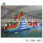 2015 Summer Mew Style Inflatable Funland With Jumping Bouncer And Slide