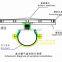 Good anti-congestion EPDM Fine Bubble Disc air Diffuser with check valve for water treatment and new technology aquaculture farm