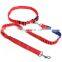 Explosion-proof rushed elastic nylon pet running traction rope dog leash
