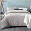 America Black Friday Sale Home Textile Manufacturer Plain Washed Microfiber Queen Blue Grey Bedding Cover Set
