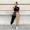 2020 Hip Hop Women's Fashion High Waist Contrast Trouser Color Stitching Beamed Casual Pants Girl Plus Size Streetwear