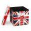 RTS PVC Leather Foldable Storage Ottoman Saving Place for Clothes Books and Sundries Home Stool