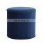 RTS home stool & ottoman modern velvet fabric ottoman pouf stool foldable storage ottoman