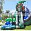 inflatable corkscrew water slide