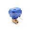 2 way electric DC3-6V DN20 /DN25 CR05 wiring -5wires motorized ball valve with signal feedback