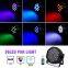 36 LED RGB Uplighting 9 Modes Sound Activated Stage Par Lights Remote Control Compatible with DMX
