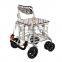 6 wheels adult supermarket heavy duty folding steel steel shopping trolley cart walker rollator