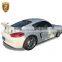 Бамперный спойлер для автомобиля Porsche Cayman 981. Задний крышечный спойлер-крыло из углепластика. Черный комплект кузовных деталей для автомобиля