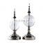 Crystal Globe Nickel Finish Sharp Top Metal Steel Home Decoration Accessory
