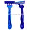 Dark blue men's leg hair removal knife physical hair removal does not irritate the skin.