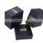 Black Kraft Jewelry Paper Boxes Premium Luxury Magnetic with Logo Custom