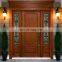 china solid wood modern exterior front doors with one sidelight