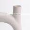 K&B New Design Nordic Modern Simple Creative Cheap Small Round White Ceramic Vases Flower Arrangement Porcelain Home Decoration