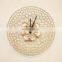 gold plated wall clock