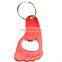 Best Selling Metal Foot Shape Bottle Opener Keychain Bottle Opener