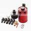 AUSO Baffled 3-Port Billet 6061 Aluminum Auto Parts Oil Catch Can Oil Billet With Air Filter Universal Fit For Most Car
