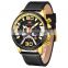 MINI FOCUS MF0336G  Fashion Quartz Wristwatches Brand Luxury Men Watches Stainless Steel Leather Strap Sport Watches