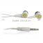 Colorful promotional high quality sound earphone can made with mic hot selling