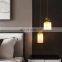 Vintage Retro Single Head Shape Light Single Chandelier Creatives Lighting Marble Hanging LED Lamps