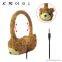 Factory price Volume control lovely plush kids Headphones