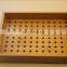 Wholesale Rectangular Empty Breathable Tray Fruit Food Bamboo Wood Tray