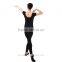 Comfortable Cotton Short Sleeve and Ancke Length Ballet Dance and Gymnastics Unitard For Men