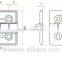 High and low voltage electric cabinet hinge