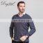 Men's Stylish Merino Wool V-Neck Pullover Sweater Thick Winter Jumper with Solid Color Knitted Weave