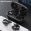 Mini Clip Wireless Earphone In-Ear Bone Conduction BT Touch Power Digital Display TWS Sport Headphone