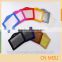 Vertical orientation credit card sized dual sided id card holder