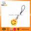 promotional decorative colorful embossed pvc mobile phone strap