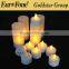 2016 hot sale!!!!wholesale rechargeble led light waterproof candle tealight