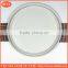 two different big size porcelain round ceramic pizza plates for ovens hotel restaurant and home dinner plate flat bottom