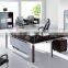 melamine bookcase office with desk office layout table (SZ-ODT654)