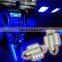 2x Blue 1.25" 31mm 12-SMD DE3175 DE3022 LED Bulbs For Car Interior light LC-1