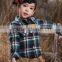 Kids grid shirts casual leggings dress designs/kids apparels suppliers