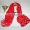 latest design colorful shred knitting scarf for girls