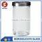 round airtight crystal glass storage bottle