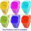 Custom made pure color crazy selling silicone sport watch