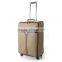 hot sell travel leather luggage with omni-directional wheel