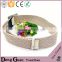 2016 hot sale italian leather belt business needlepoint colorful canvas