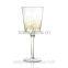 Decorative Crystal Tulip-shape Gold Champagne Glasses