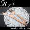 Copper cutlery,stainless Gold plated flatware quality cutlery set