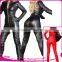 Good Quality Accepted OEM Sexy Red Faux Leather Catsuit
